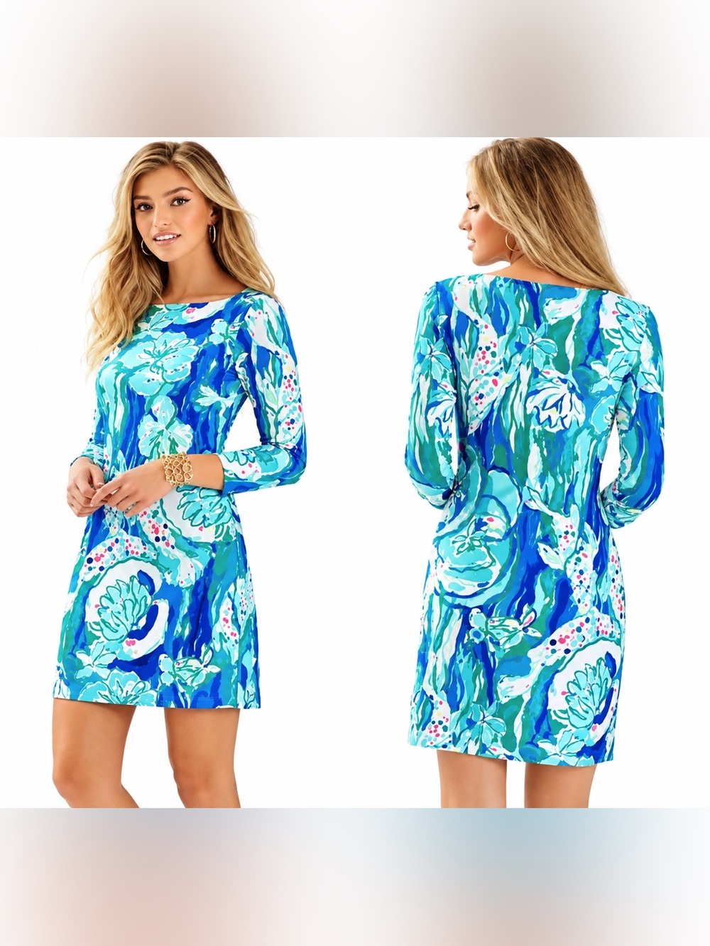 Lilly Pulitzer Aquatic Garden Sophie Dress Women’s Dress Size XS